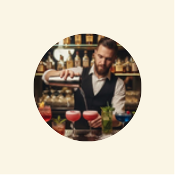 Barman professionnelle